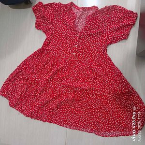 Red Floral Dress