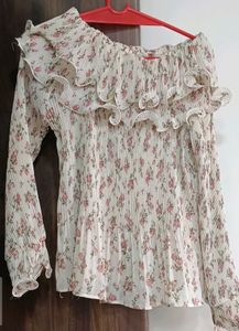 Floral Ruffle Top