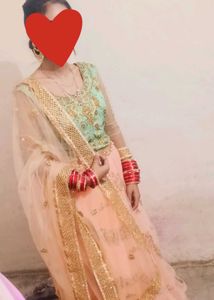 Peach Wedding Lehenga