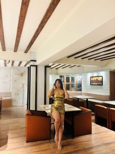 Gold Bodycon Mini Dress