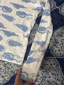 Cloud Print Long Sleeve Top