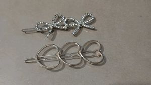 Heart And Bow Shaped Hairpin