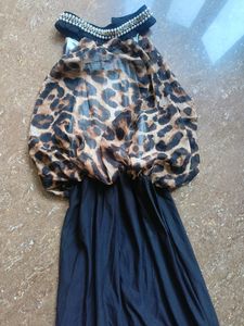 Leopard Print Maxi Dress