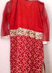 Red Straight Kurti
