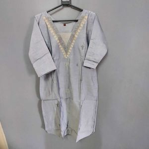 New Embroidery 3pcs Kurta Set With Lining