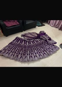 Elegant Purple Lehenga