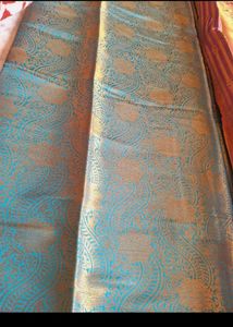 Blue &amp; Purple Kanjivaram Silk Saree