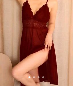 Burgundy Lace Babydoll