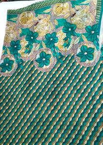 Green Floral Saree