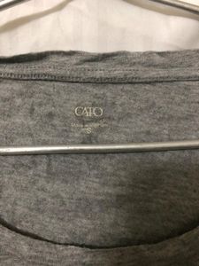 Printed grey T Shirt