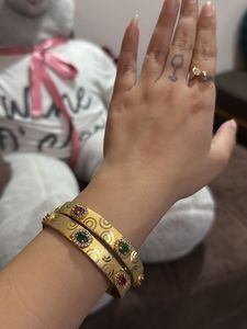 Elegant Gold Plated Bangles 2