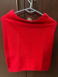 Chic Red Mini Skirt ♥️