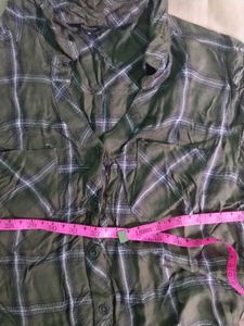 Olive Green Viscose Shirt