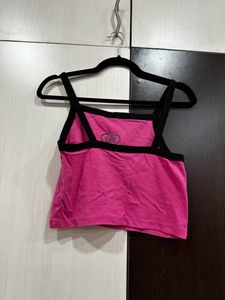 Pink Crop Top