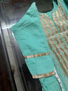 Sea Green Colour Kurta Set