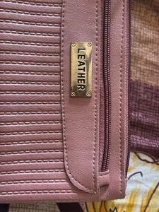 Elegant Pink Leather Wallet