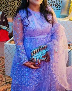3 Leyr  Gown With Duptta