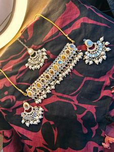 Pearl &amp; Mirror Jewelry Set
