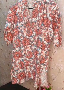 Floral Print Tunic Top