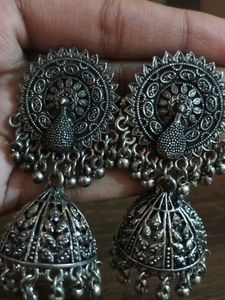 Oxidised Jhumka