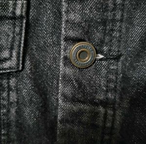 Black Denim Jacket Distressed