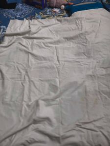 White Cotton Single Bedsheet