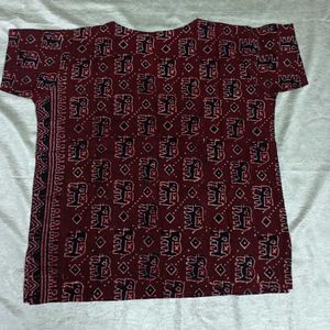 Ethnic Print Kurta Top