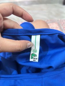 Blue One-Shoulder Dress