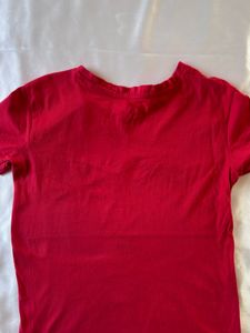 Red Solid T-shirt