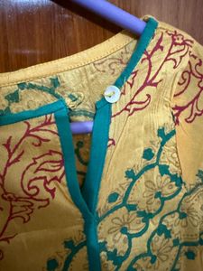 Long Yellow kurta medium Size