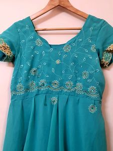 Cyan Tailor Made Gown