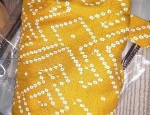 Yellow Printed Kurti