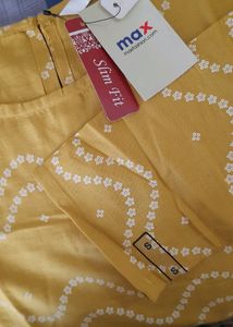 Beautiful Yellow Kurti 💃 Brand Max❣️🥰