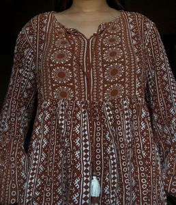 Boho Print Tunic Dress