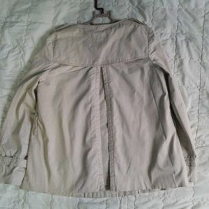 Classic Short Double-Breasted Trench Coat
