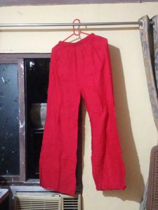 Red Palazzo Pants
