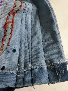 Beautiful Handwork Denim Blowse