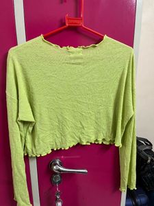 Cute Green Crop Top
