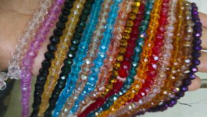 18 Line 6 Mm Crystal Beads String