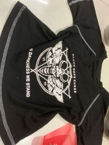 Cool Black Crop Top