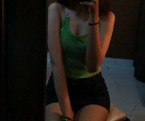 Sage Green Chain Detailed Tank Top