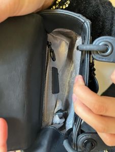 Auth Lady Dior Small Matte Black Bag