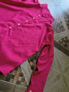 Pink Button-Down Shirt