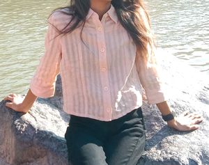 Striped Button-Down Shirt