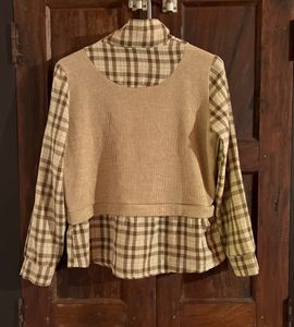 Vintage Inspired Plaid Top