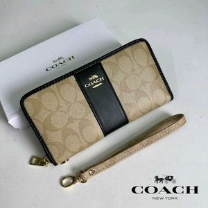 COACH ZIPPER WALLET WITH BOX 10AA QUALITY