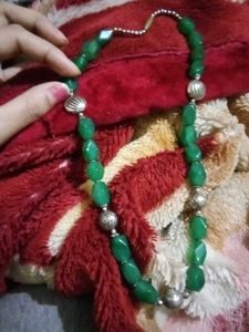 Vintage Green Stone Neck Piece