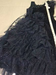 Sparkly Navy Blue Dress Party Wear