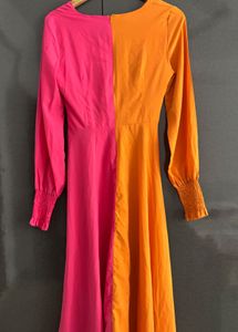 Color Block Midi Dress