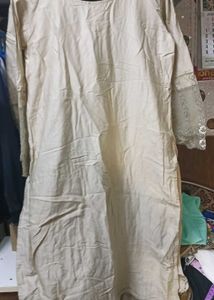 Embroidered And Beaded Cotton Suit